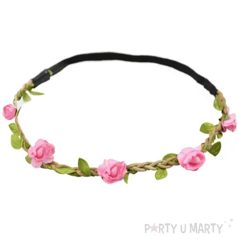 opaska elastyczna wianek rozowy arpex