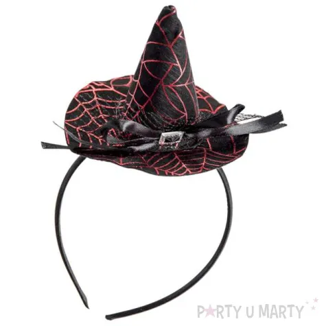 opaska kapelusz w pajeczyny czarny carnival toys