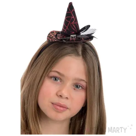 opaska kapelusz w pajeczyny czarny carnival toys