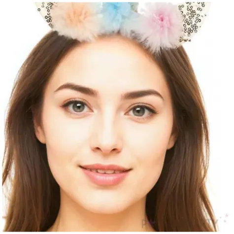 opaska na glowe dodatek do stroju na karnawal jednorozec rog i uszy z cekinami