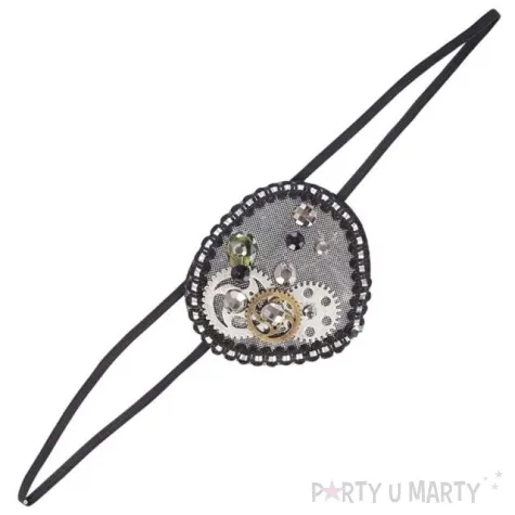 opaska na oko kola zebate czarna carnival toys