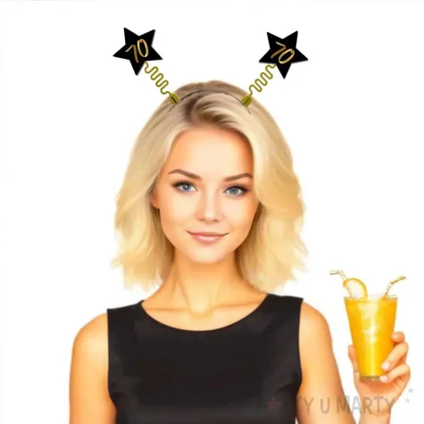 opaska party 70 urodziny gwiazdki