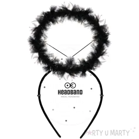 opaska party aureola aniol ciemnosci czarny partypal