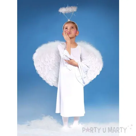 opaska party aureola z puszkiem biala godan