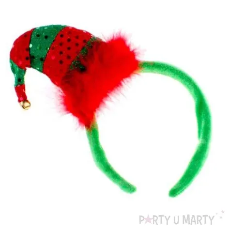 opaska party czapeczka elfa z puszkiem kraszek