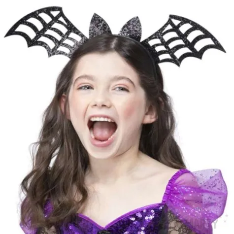 opaska party czarny nietoperz smiffys