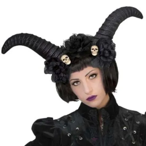 opaska party diadem demona czarna funny fashion