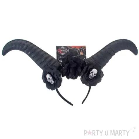 opaska party diadem demona czarna funny fashion