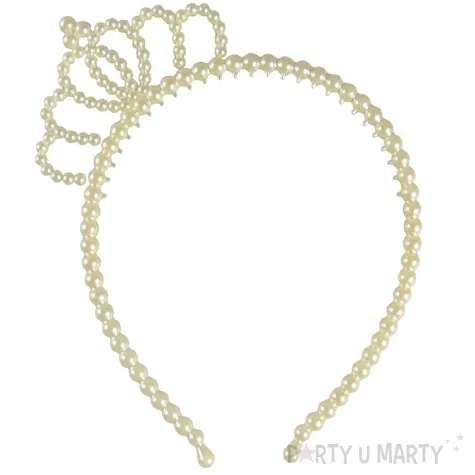 opaska party diadem z perel perlowy arpex