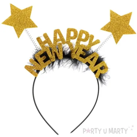 opaska party happy new year brokatowe gwiazdki folat rozm uniw