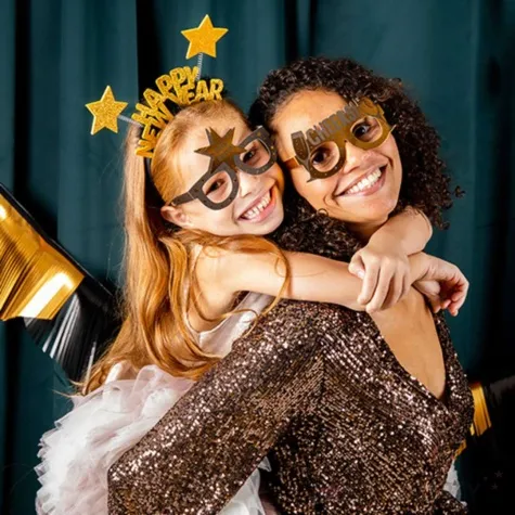 opaska party happy new year brokatowe gwiazdki folat rozm uniw