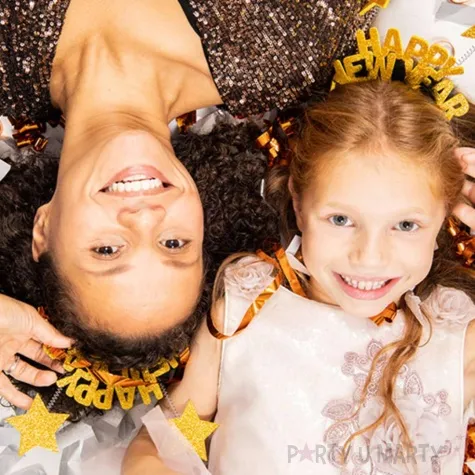 opaska party happy new year brokatowe gwiazdki folat rozm uniw