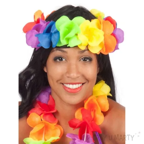 opaska party hawajskie kwiaty carnival toys 17 cm