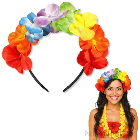 opaska party hawajskie kwiaty kraszek