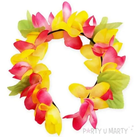 opaska party hawajskie kwiaty mix godan