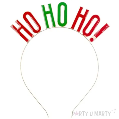 opaska party ho ho ho czerwono zielona partydeco