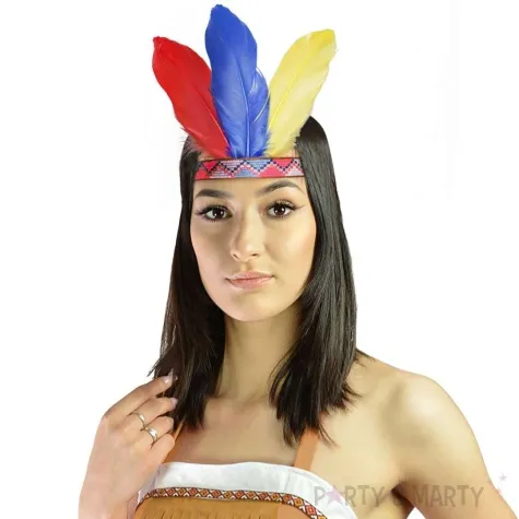 opaska party indianin z piorami arpex