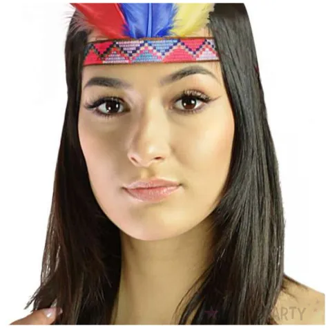 opaska party indianin z piorami arpex