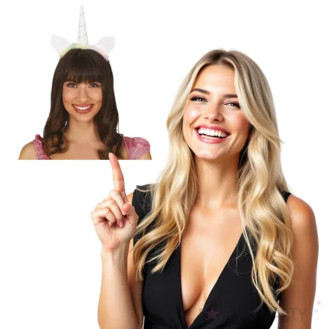 opaska party jednorozec biala guirca