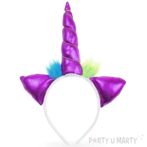 opaska party jednorozec fioletowy godan