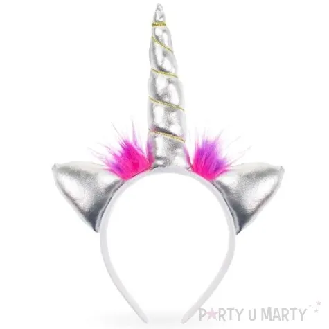 opaska party jednorozec srebrny godan