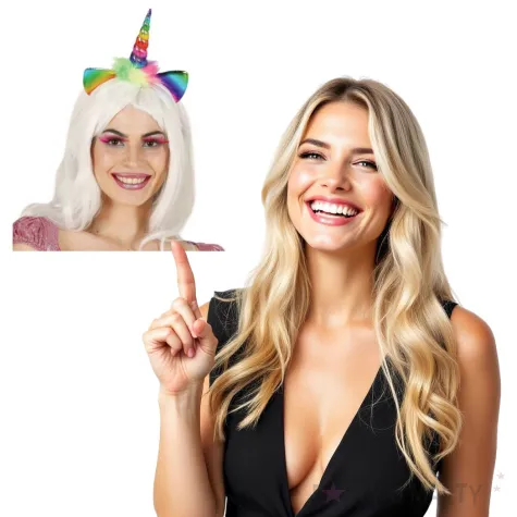 opaska party jednorozec teczowy guirca