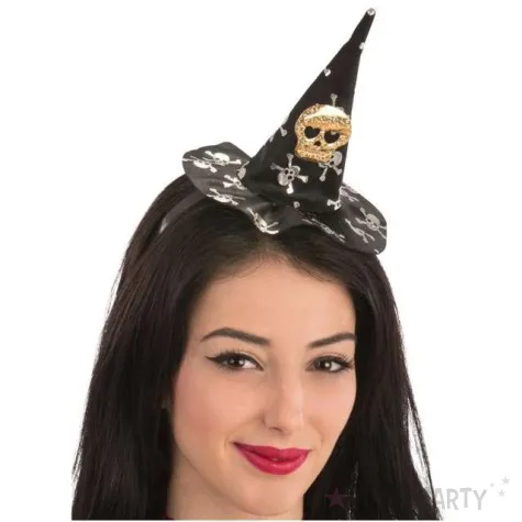 opaska party kapelusz czarownicy czaszka carnival toys