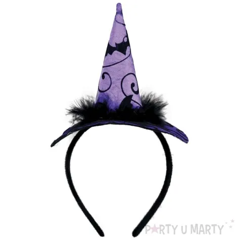 opaska party kapeulsz czarownicy halloween fioletowy guirca