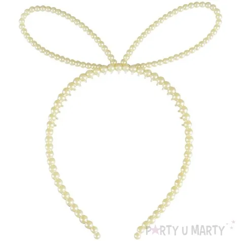 opaska party kokarda z perel perlowy arpex