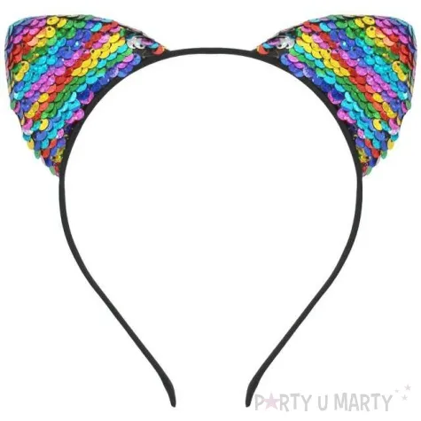 opaska party kot z cekinami mix godan