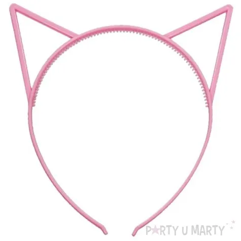 opaska party kotek sketch light rozowy