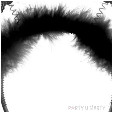 opaska party motylek z puszkiem czarna arpex