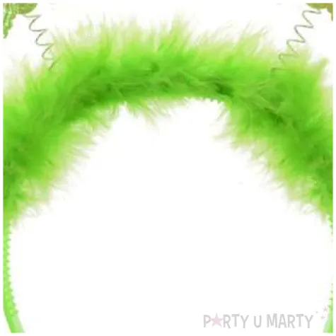 opaska party motylek z puszkiem zielona arpex