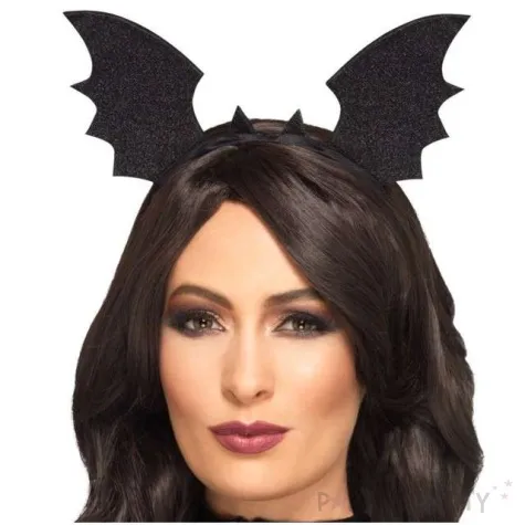 opaska party nietoperz czarna smiffys