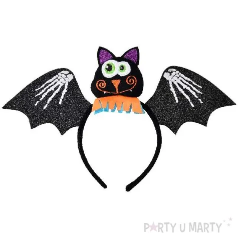 opaska party nietoperz ze skrzydlami czarna widmann