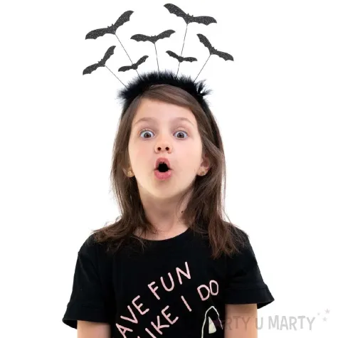 opaska party nietoperze czarny partypal