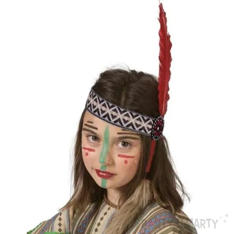 opaska party pioro aztecki wzor kolorowa funny fashion