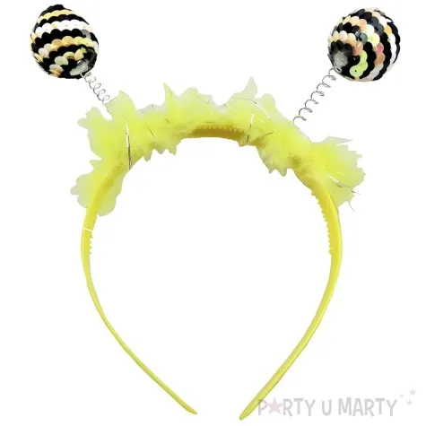 opaska party pszczola czulki zolty tropic
