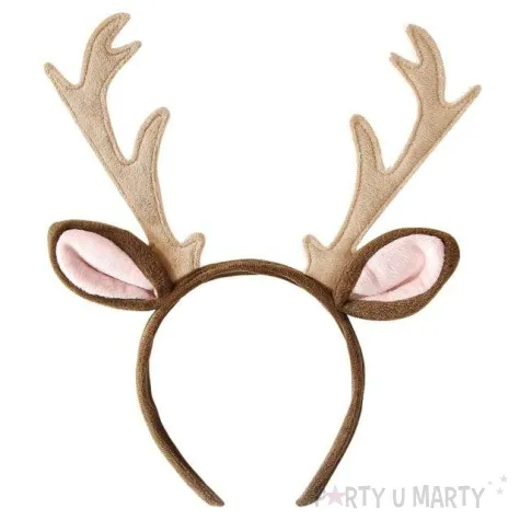 opaska party renifer z uszami brazowa widmann