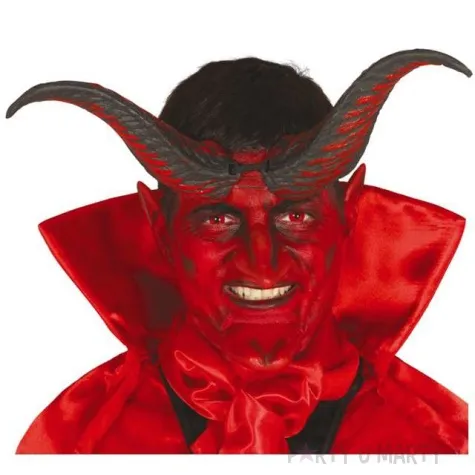 opaska party rogi demona guirca 20 cm