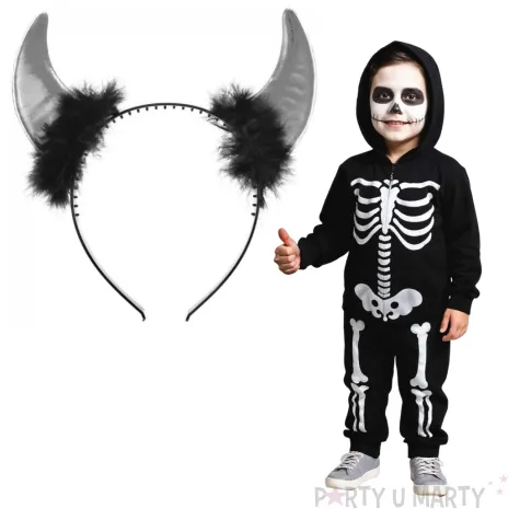 opaska party rogi diabla metalic srebrne arpex