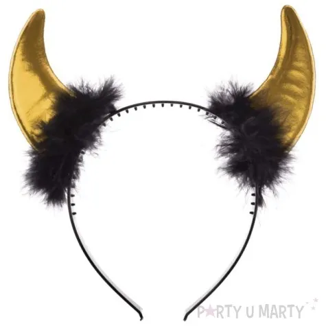 opaska party rogi diabla metalic zlote arpex