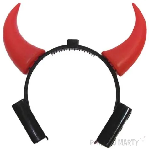 opaska party rogi diabla swiecace czerwone arpex