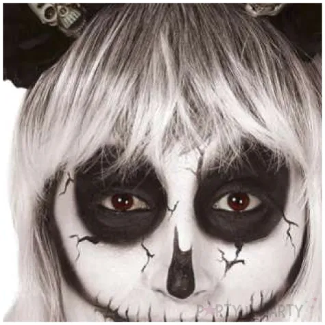 opaska party rogi diabla z czaszkami czarna guirca