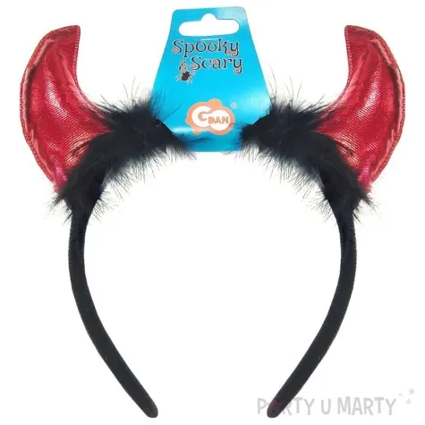 opaska party rogi diabla z futerkiem godan