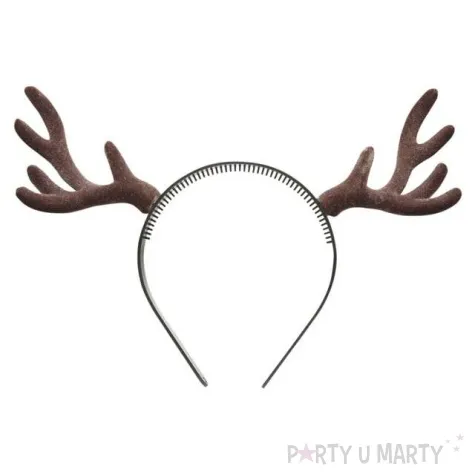 opaska party rogi renifera brazowe widmann