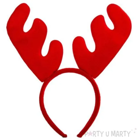 opaska party rogi renifera czerwone czakos