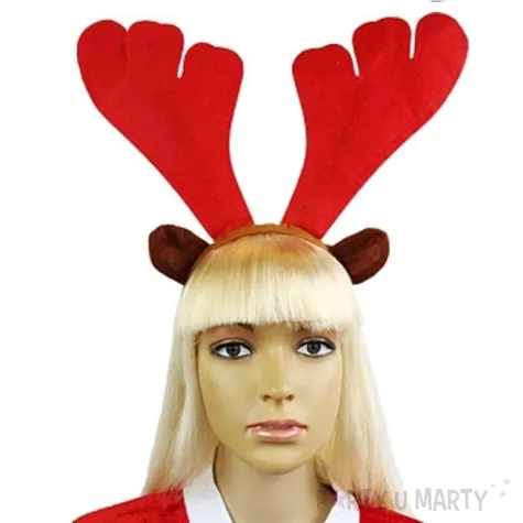 opaska party rogi renifera czerwone godan