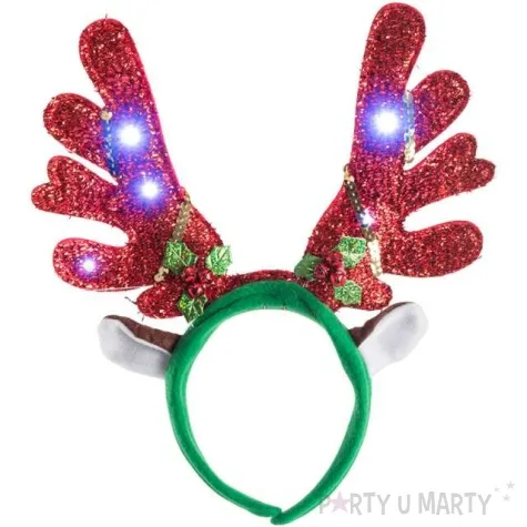 opaska party rogi renifera led carnivaltoys