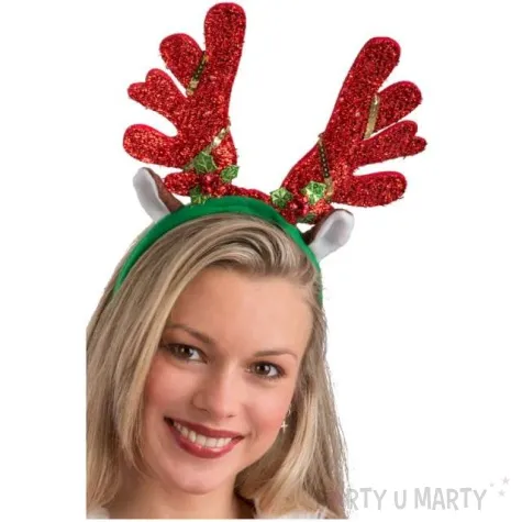 opaska party rogi renifera led carnivaltoys